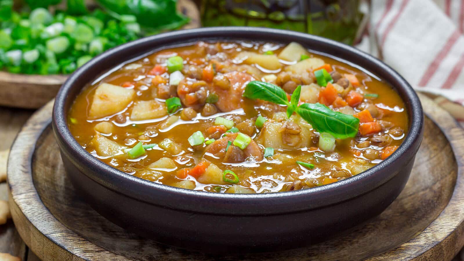 Crockpot lentil soup