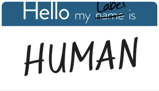 Hello my label is HUMAN